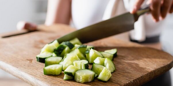 Salatalık - boşaltmak için düşük kalorili bir sebze