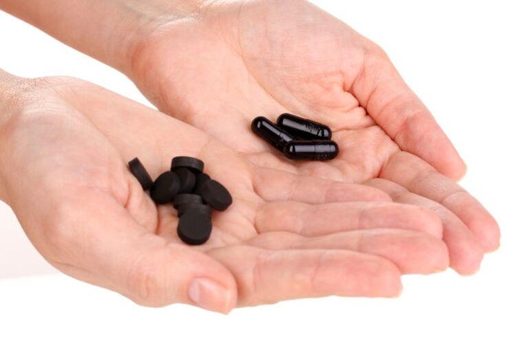 Tablet ve kapsüllerde kilo kaybı için aktif karbon