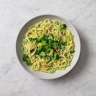 Brokoli ve çam fıstıklı spagetti, Akdeniz diyeti
