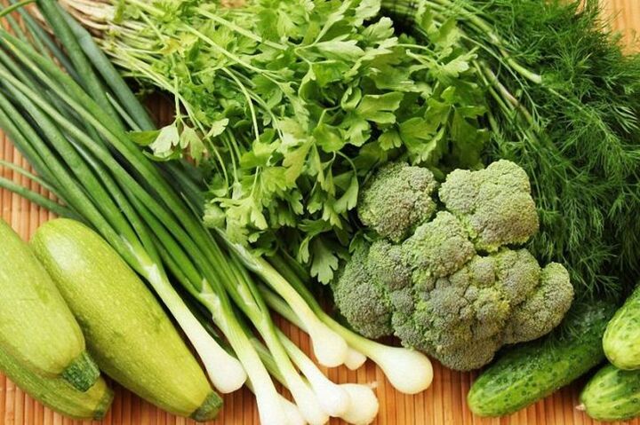 Hipoalerjenik bir diyet için sebzeler ve otlar